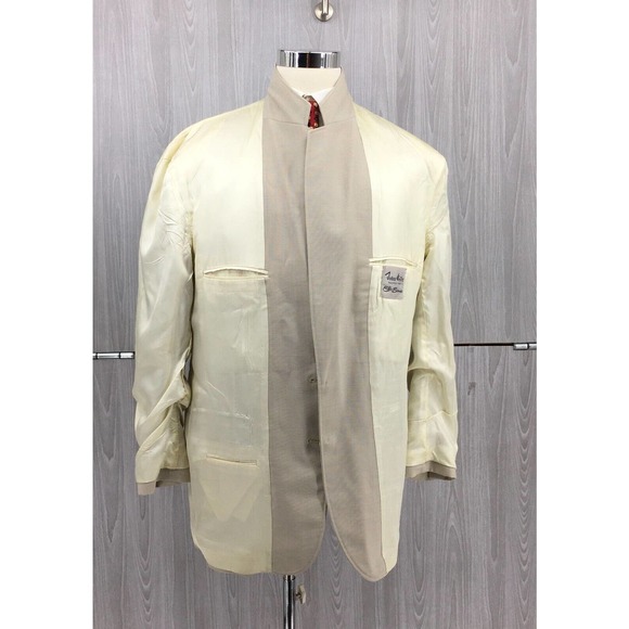 John Weitz‎ Men's 2 Gold Button Blazer Size 44L - Picture 8 of 10